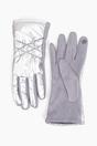 Silver Metallic Touch Screen Winter Gloves, Image 1 of 4