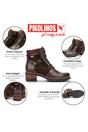 Brown Womens Soft Heel Ankle Boots -W1T-8979C1, Image 3 of 7