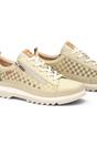 Green Womens Zip Trainer Sneaker W3W-6841C1, Image 4 of 6