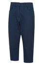 Navy Marina Cropped Trousers, Image 3 of 4