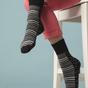 Black 6 Pack Non Elastic Loose Top Bamboo Socks, Image 3 of 5