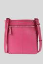 Raspberry 'Heaven' Real Leather Cross Body Bag, Image 3 of 5