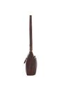 Brown 'Silvia' Croc Print Real Leather Shoulder Bag, Image 5 of 5
