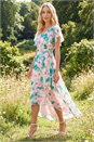 Light Pink Floral Chiffon Dress, Image 2 of 4