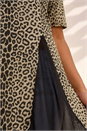Natural Curve Animal Print Mesh T-Shirt, Image 4 of 4