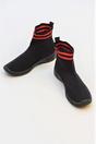 Black Chunky Sole High Runner Sock Trainers - Vera, Image 1 of 2
