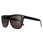 Black Saint Laurent Black Square Black Grey Smoke Sunglasses, Image 2 of 6
