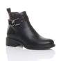 Black AJVANI Black Flat Low Heel Ankle Boots, Image 1 of 6