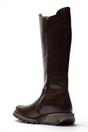 Brown Womens Leather Knee-High Boots-SOIF360, Image 4 of 5