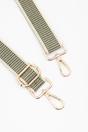 Khaki Rattan Woven Wide Bag Strap, Image 2 of 4