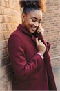 Plum Tailored Single Breasted Coat, Image 8 of 8