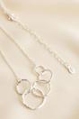 Silver Thank You Gift Silver Five Rings Necklace, Image 3 of 3