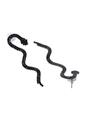 Black Black Showstopper Serpent Earrings, Image 3 of 5