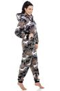 Grey Supersoft Multicoloured Horse Print Onesie, Image 3 of 5