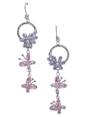 Lilac Floral Halo Chandelier Earrings, Image 1 of 3