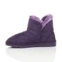Purple AJVANI Purple Faux Fur Lined Ankle Boots Slippers, Image 3 of 6
