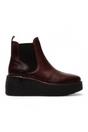 Red Womens Heel Ankle Platform Boots-HELY268, Image 1 of 5