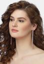 Light Pink Pink Long Linear Earrings, Image 4 of 5