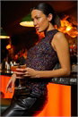 Multi  High Neck Fluffy Tinsel Knit Top, Image 6 of 6