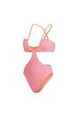 Light Pink Gingham One Piece Swimsuit, Image 1 of 4