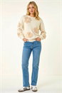 Ivory Floral Faux Pearl Knit Jumper, Image 2 of 5
