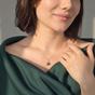 Gold Raw Sapphire September Birthstone Gold Plated Necklace, Image 2 of 4