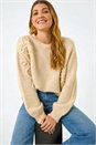Ivory  Floral Cornelli Knit Jumper, Image 2 of 6