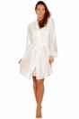 Ivory Camille Lingerie Ivory Satin Chemise And Wrap Set, Image 1 of 5