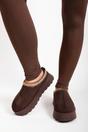Brown iKrush Brown Jolene Aztec Detail Low Ankle Platform Slipper Boots, Image 4 of 8