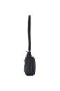 Black 'Silvia' Croc Print Real Leather Shoulder Bag, Image 5 of 5