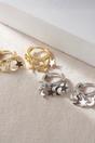 Silver Star Moon Charm Hoops in Sterling Silver, Image 1 of 3