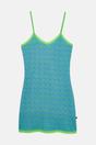 Blue Fluorescent British Boxers Blue Fluorescent "Blooming Fabulous" Bamboo Lace Strappy Nightdress, Image 4 of 4