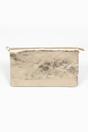 Gold Metallic Italian Leather Clutch Bag, Image 1 of 3