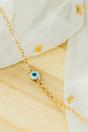 Silver Tiny Evil Eye Charm Bracelet, Image 2 of 4