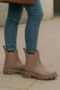 Taupe Wellies Chelsea Ankle Boots Wellingtons, Image 2 of 6