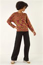 Green Space Dye Knitted Jumper, Image 3 of 5