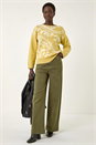 Pale Green Floral Jacquard Knit Jumper , Image 2 of 5