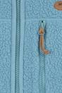 Steel Blue Quake Leather Trim Fleece Jacket, Image 4 of 4