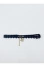 Gold SVNX Gold Lace Choker With Snowflake Charm, Image 2 of 3