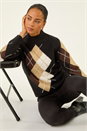 Black Petite Agryle Knit Jumper, Image 1 of 5