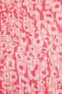 Red Metallic Pinstripe Lightweight Leopard Scarf, Image 3 of 5