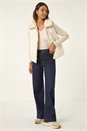 Cream Reversible Fur Zip Gilet, Image 1 of 7