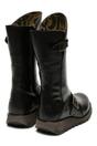 Black Womens Mid-Calf Platform Boots-MES2913, Image 4 of 6