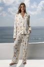 Biscuit Croissant Pointelle Pyjama Trouser Set, Image 1 of 6