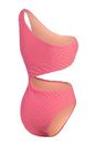 Light Pink Checkerboard Cut Out Swimsuit, Image 2 of 3