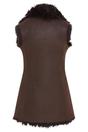 Brown Toscana Shearling Sheep Leather Gilet, Image 4 of 7