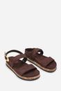 Dark Brown Where's That From Dark Brown Banyan Double Strap Flatform Sandal, Image 5 of 8