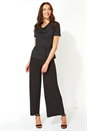 Black Tie Belt Cowl Neck Top, Image 2 of 5