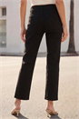 Black Petite Bootcut Cropped Jeans, Image 3 of 4