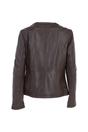 Brown Ashwood Leather Brown 'Liona' Collarless Leather Jacket, Image 4 of 5